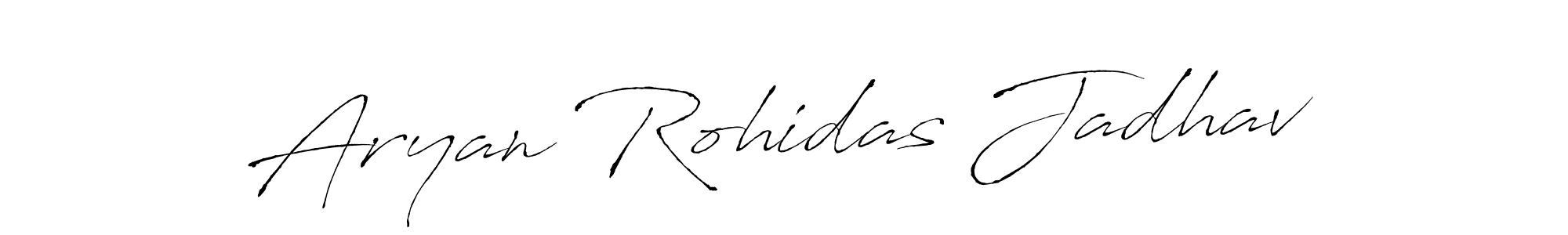 Use a signature maker to create a handwritten signature online. With this signature software, you can design (Antro_Vectra) your own signature for name Aryan Rohidas Jadhav. Aryan Rohidas Jadhav signature style 6 images and pictures png