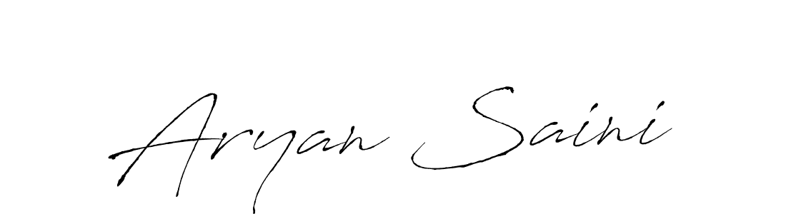 Use a signature maker to create a handwritten signature online. With this signature software, you can design (Antro_Vectra) your own signature for name Aryan Saini. Aryan Saini signature style 6 images and pictures png