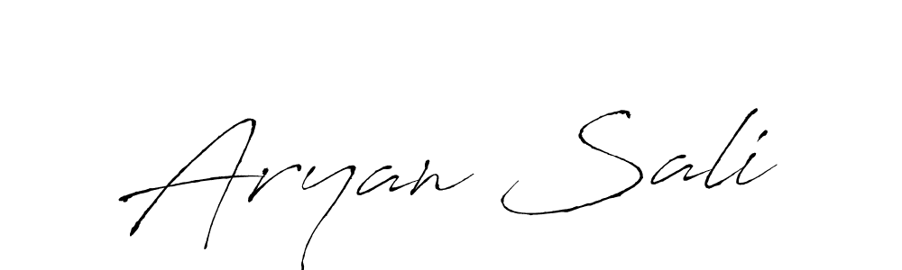 Make a beautiful signature design for name Aryan Sali. With this signature (Antro_Vectra) style, you can create a handwritten signature for free. Aryan Sali signature style 6 images and pictures png