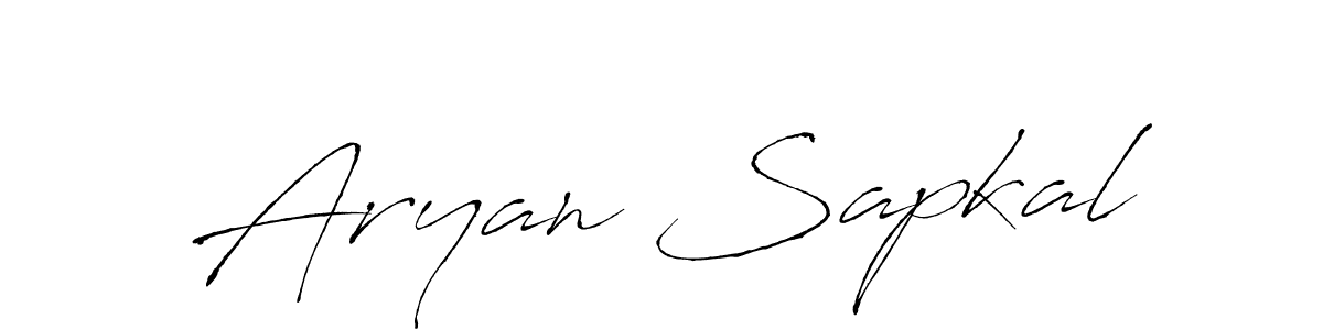 Make a beautiful signature design for name Aryan Sapkal. With this signature (Antro_Vectra) style, you can create a handwritten signature for free. Aryan Sapkal signature style 6 images and pictures png