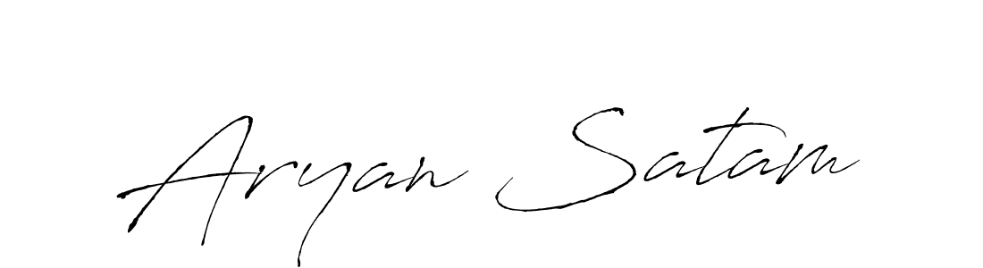 Make a beautiful signature design for name Aryan Satam. Use this online signature maker to create a handwritten signature for free. Aryan Satam signature style 6 images and pictures png