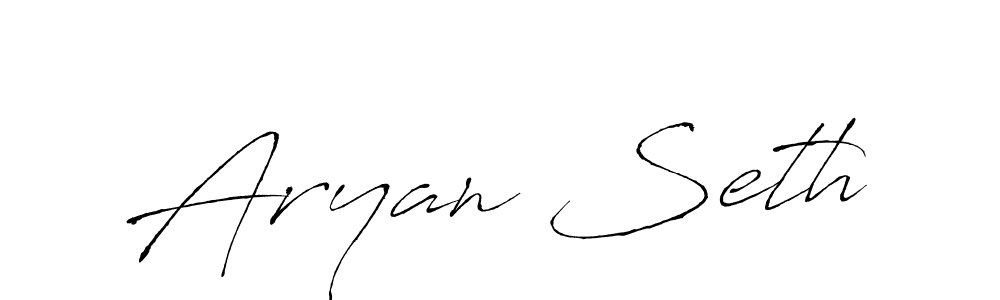 Design your own signature with our free online signature maker. With this signature software, you can create a handwritten (Antro_Vectra) signature for name Aryan Seth. Aryan Seth signature style 6 images and pictures png