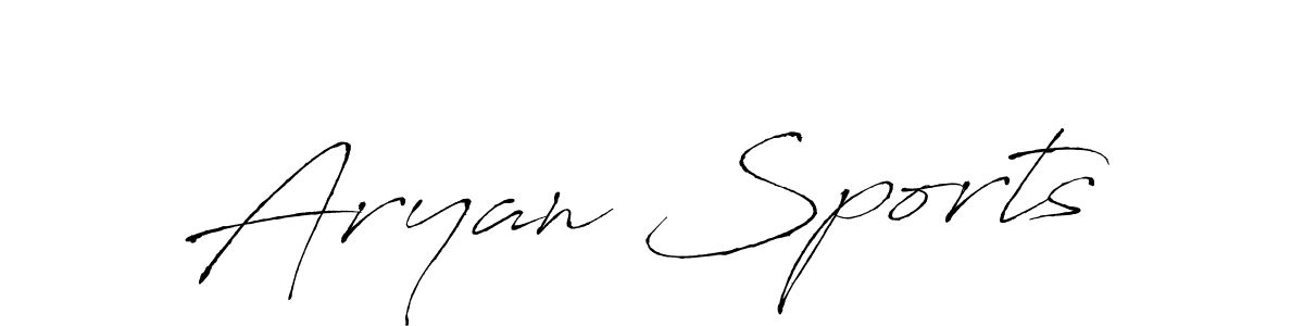 It looks lik you need a new signature style for name Aryan Sports. Design unique handwritten (Antro_Vectra) signature with our free signature maker in just a few clicks. Aryan Sports signature style 6 images and pictures png