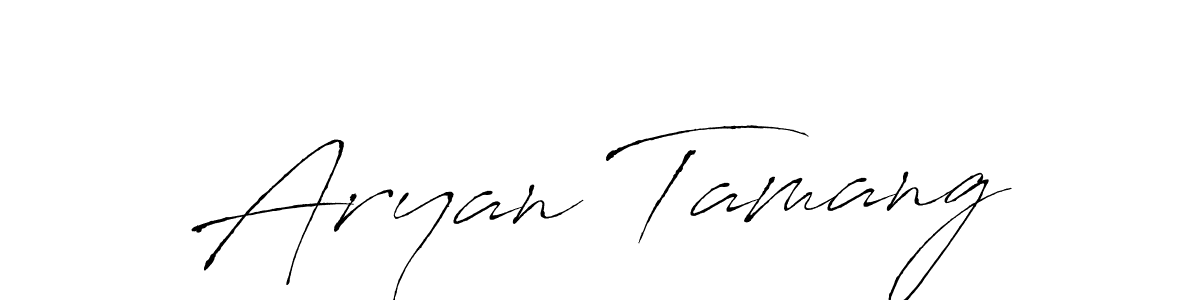 Also we have Aryan Tamang name is the best signature style. Create professional handwritten signature collection using Antro_Vectra autograph style. Aryan Tamang signature style 6 images and pictures png