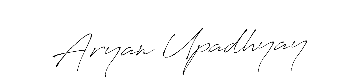 Aryan Upadhyay stylish signature style. Best Handwritten Sign (Antro_Vectra) for my name. Handwritten Signature Collection Ideas for my name Aryan Upadhyay. Aryan Upadhyay signature style 6 images and pictures png