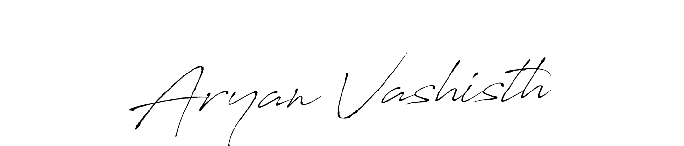 Antro_Vectra is a professional signature style that is perfect for those who want to add a touch of class to their signature. It is also a great choice for those who want to make their signature more unique. Get Aryan Vashisth name to fancy signature for free. Aryan Vashisth signature style 6 images and pictures png