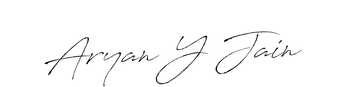 Make a beautiful signature design for name Aryan Y Jain. With this signature (Antro_Vectra) style, you can create a handwritten signature for free. Aryan Y Jain signature style 6 images and pictures png