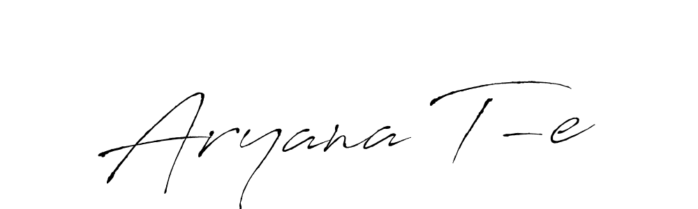 How to make Aryana T-e name signature. Use Antro_Vectra style for creating short signs online. This is the latest handwritten sign. Aryana T-e signature style 6 images and pictures png