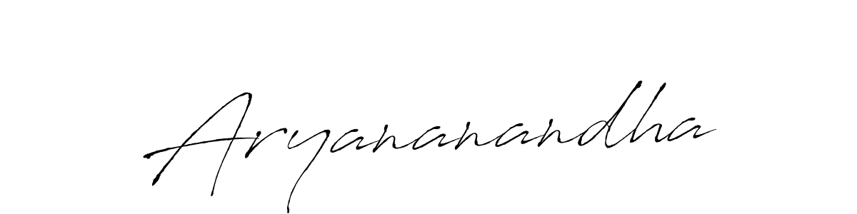 Make a beautiful signature design for name Aryananandha. With this signature (Antro_Vectra) style, you can create a handwritten signature for free. Aryananandha signature style 6 images and pictures png