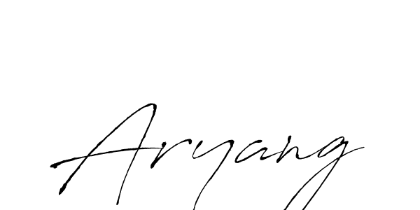 Make a beautiful signature design for name Aryang. With this signature (Antro_Vectra) style, you can create a handwritten signature for free. Aryang signature style 6 images and pictures png