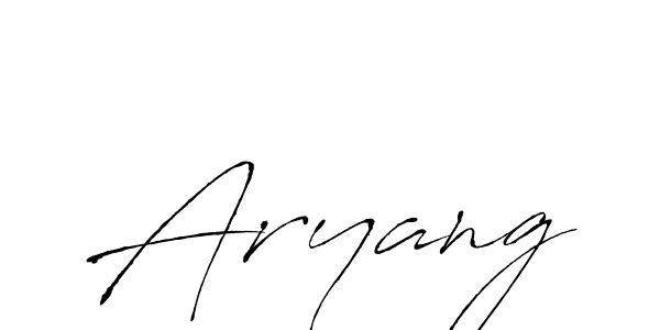 Make a beautiful signature design for name Aryang. With this signature (Antro_Vectra) style, you can create a handwritten signature for free. Aryang signature style 6 images and pictures png