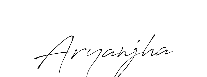 Design your own signature with our free online signature maker. With this signature software, you can create a handwritten (Antro_Vectra) signature for name Aryanjha. Aryanjha signature style 6 images and pictures png