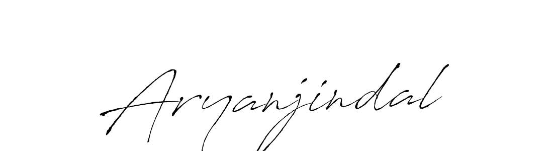 Make a beautiful signature design for name Aryanjindal. With this signature (Antro_Vectra) style, you can create a handwritten signature for free. Aryanjindal signature style 6 images and pictures png