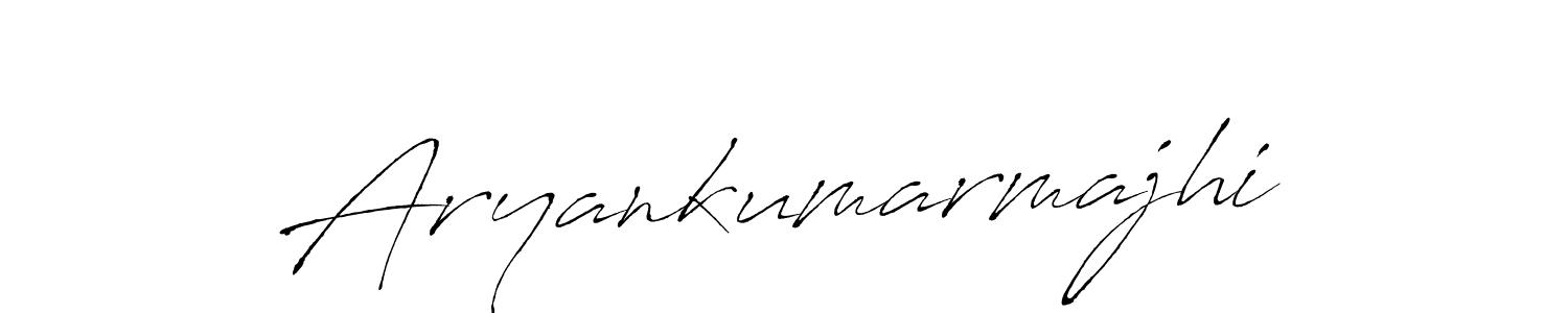 How to make Aryankumarmajhi signature? Antro_Vectra is a professional autograph style. Create handwritten signature for Aryankumarmajhi name. Aryankumarmajhi signature style 6 images and pictures png