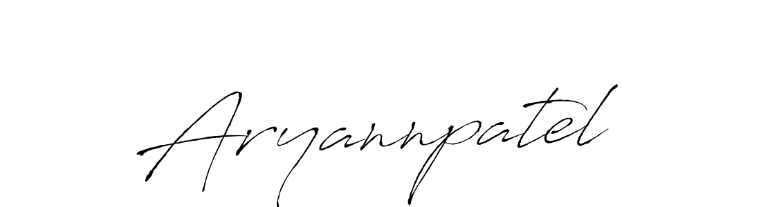 You should practise on your own different ways (Antro_Vectra) to write your name (Aryannpatel) in signature. don't let someone else do it for you. Aryannpatel signature style 6 images and pictures png