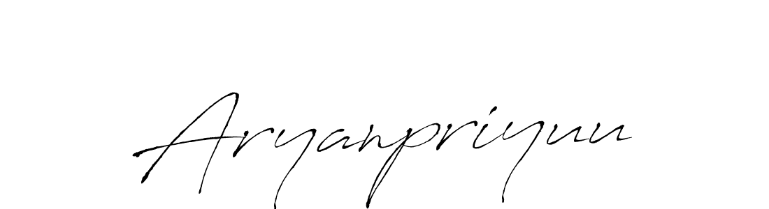 Also we have Aryanpriyuu name is the best signature style. Create professional handwritten signature collection using Antro_Vectra autograph style. Aryanpriyuu signature style 6 images and pictures png