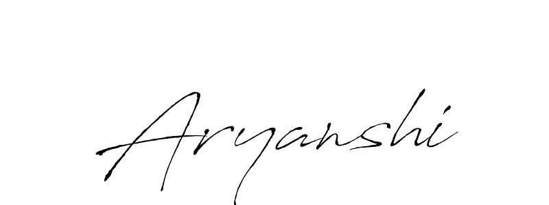 Design your own signature with our free online signature maker. With this signature software, you can create a handwritten (Antro_Vectra) signature for name Aryanshi. Aryanshi signature style 6 images and pictures png