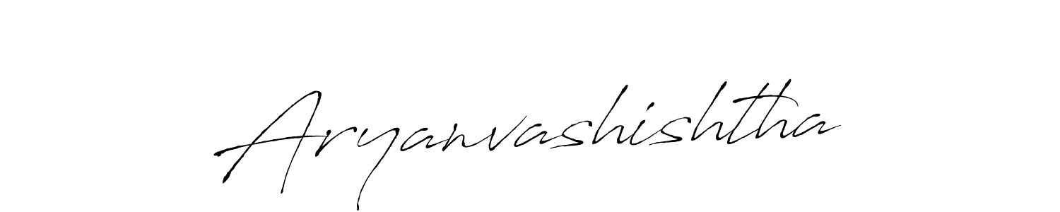 How to make Aryanvashishtha signature? Antro_Vectra is a professional autograph style. Create handwritten signature for Aryanvashishtha name. Aryanvashishtha signature style 6 images and pictures png