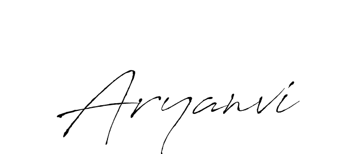 How to make Aryanvi signature? Antro_Vectra is a professional autograph style. Create handwritten signature for Aryanvi name. Aryanvi signature style 6 images and pictures png