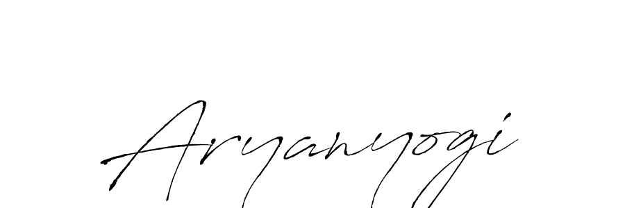 Design your own signature with our free online signature maker. With this signature software, you can create a handwritten (Antro_Vectra) signature for name Aryanyogi. Aryanyogi signature style 6 images and pictures png