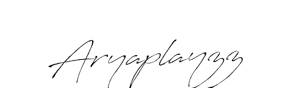 Aryaplayzz stylish signature style. Best Handwritten Sign (Antro_Vectra) for my name. Handwritten Signature Collection Ideas for my name Aryaplayzz. Aryaplayzz signature style 6 images and pictures png