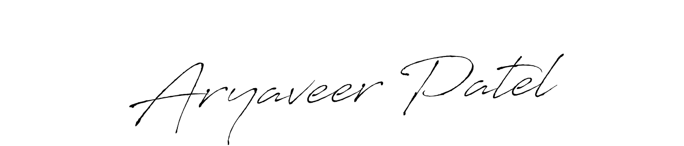 Make a beautiful signature design for name Aryaveer Patel. With this signature (Antro_Vectra) style, you can create a handwritten signature for free. Aryaveer Patel signature style 6 images and pictures png