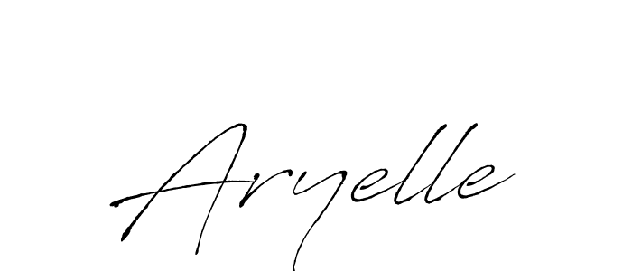 Make a beautiful signature design for name Aryelle. With this signature (Antro_Vectra) style, you can create a handwritten signature for free. Aryelle signature style 6 images and pictures png