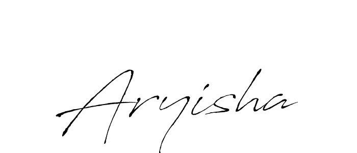 Design your own signature with our free online signature maker. With this signature software, you can create a handwritten (Antro_Vectra) signature for name Aryisha. Aryisha signature style 6 images and pictures png