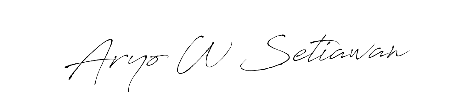 Also You can easily find your signature by using the search form. We will create Aryo W Setiawan name handwritten signature images for you free of cost using Antro_Vectra sign style. Aryo W Setiawan signature style 6 images and pictures png