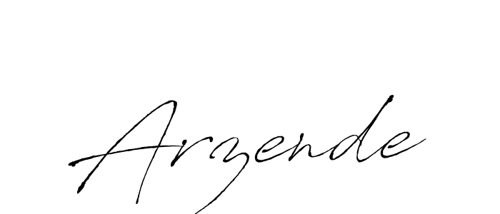 Use a signature maker to create a handwritten signature online. With this signature software, you can design (Antro_Vectra) your own signature for name Arzende. Arzende signature style 6 images and pictures png