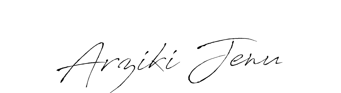 Also we have Arziki Jenu name is the best signature style. Create professional handwritten signature collection using Antro_Vectra autograph style. Arziki Jenu signature style 6 images and pictures png
