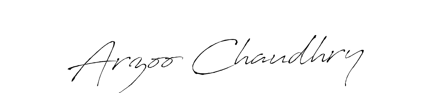 The best way (Antro_Vectra) to make a short signature is to pick only two or three words in your name. The name Arzoo Chaudhry include a total of six letters. For converting this name. Arzoo Chaudhry signature style 6 images and pictures png