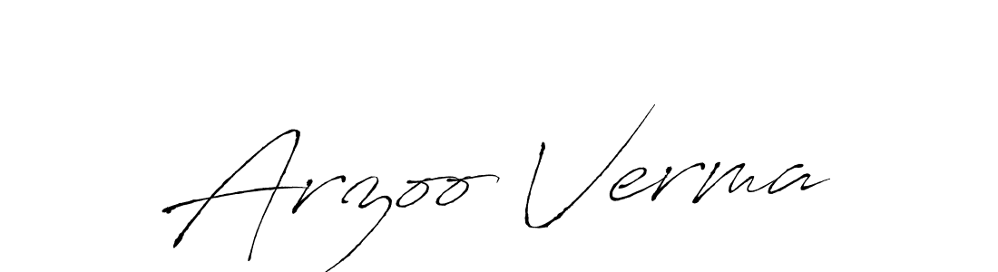 Use a signature maker to create a handwritten signature online. With this signature software, you can design (Antro_Vectra) your own signature for name Arzoo Verma. Arzoo Verma signature style 6 images and pictures png