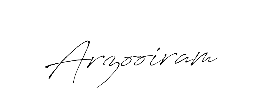 Make a beautiful signature design for name Arzooiram. With this signature (Antro_Vectra) style, you can create a handwritten signature for free. Arzooiram signature style 6 images and pictures png