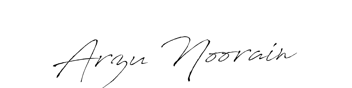 Make a short Arzu Noorain signature style. Manage your documents anywhere anytime using Antro_Vectra. Create and add eSignatures, submit forms, share and send files easily. Arzu Noorain signature style 6 images and pictures png