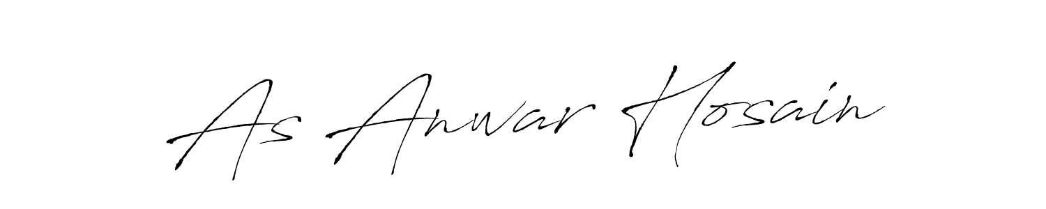 Create a beautiful signature design for name As Anwar Hosain. With this signature (Antro_Vectra) fonts, you can make a handwritten signature for free. As Anwar Hosain signature style 6 images and pictures png