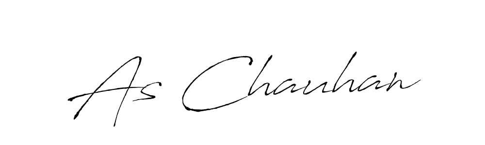 Create a beautiful signature design for name As Chauhan. With this signature (Antro_Vectra) fonts, you can make a handwritten signature for free. As Chauhan signature style 6 images and pictures png