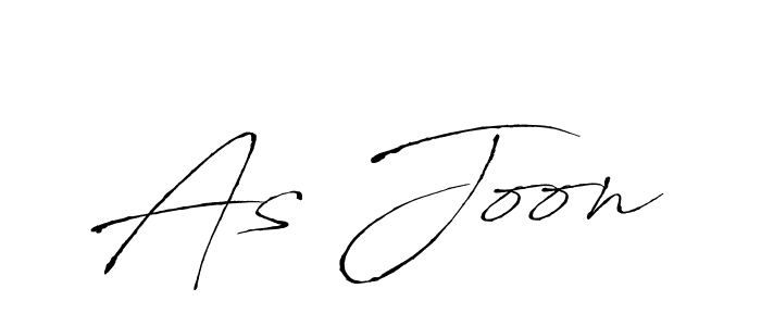 The best way (Antro_Vectra) to make a short signature is to pick only two or three words in your name. The name As Joon include a total of six letters. For converting this name. As Joon signature style 6 images and pictures png