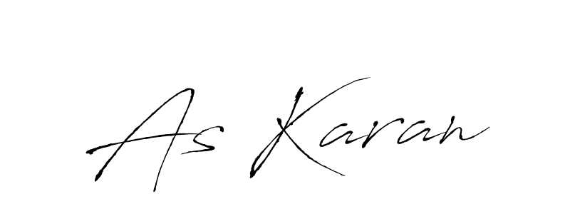 Design your own signature with our free online signature maker. With this signature software, you can create a handwritten (Antro_Vectra) signature for name As Karan. As Karan signature style 6 images and pictures png