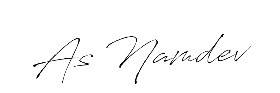 Create a beautiful signature design for name As Namdev. With this signature (Antro_Vectra) fonts, you can make a handwritten signature for free. As Namdev signature style 6 images and pictures png