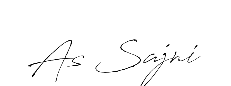 Here are the top 10 professional signature styles for the name As Sajni. These are the best autograph styles you can use for your name. As Sajni signature style 6 images and pictures png