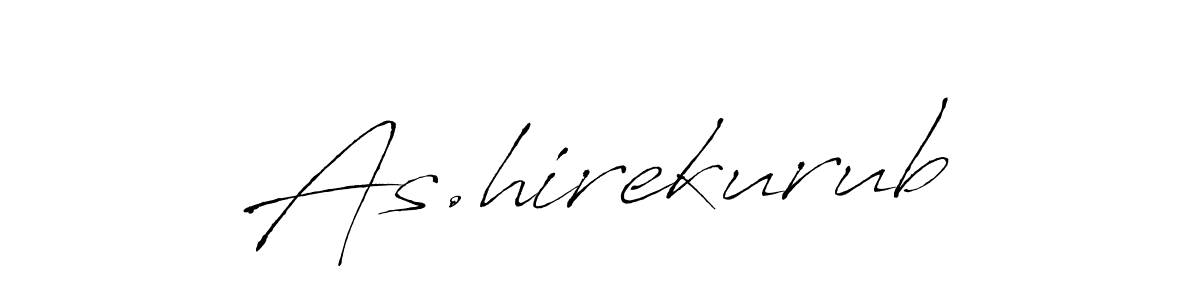 Make a beautiful signature design for name As.hirekurub. With this signature (Antro_Vectra) style, you can create a handwritten signature for free. As.hirekurub signature style 6 images and pictures png