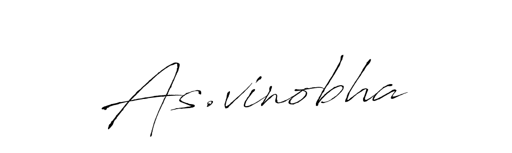 Create a beautiful signature design for name As.vinobha. With this signature (Antro_Vectra) fonts, you can make a handwritten signature for free. As.vinobha signature style 6 images and pictures png