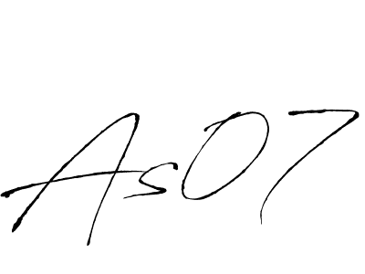 Make a beautiful signature design for name As07. Use this online signature maker to create a handwritten signature for free. As07 signature style 6 images and pictures png