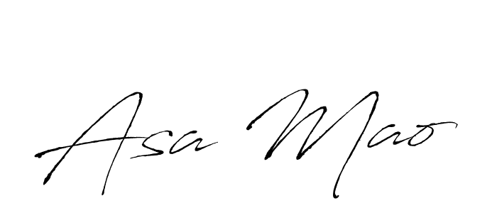 Design your own signature with our free online signature maker. With this signature software, you can create a handwritten (Antro_Vectra) signature for name Asa Mao. Asa Mao signature style 6 images and pictures png