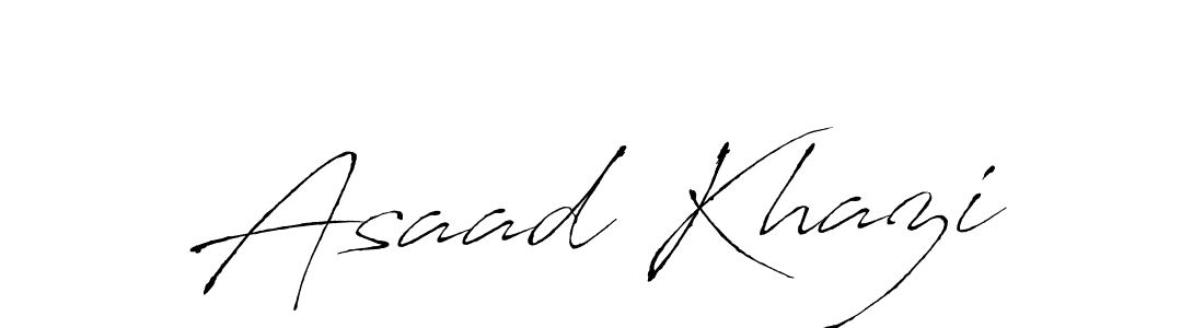 Also we have Asaad Khazi name is the best signature style. Create professional handwritten signature collection using Antro_Vectra autograph style. Asaad Khazi signature style 6 images and pictures png