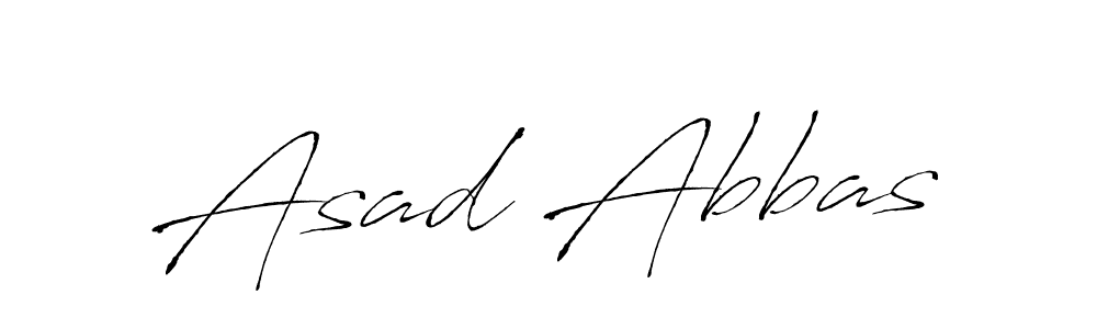 Asad Abbas stylish signature style. Best Handwritten Sign (Antro_Vectra) for my name. Handwritten Signature Collection Ideas for my name Asad Abbas. Asad Abbas signature style 6 images and pictures png