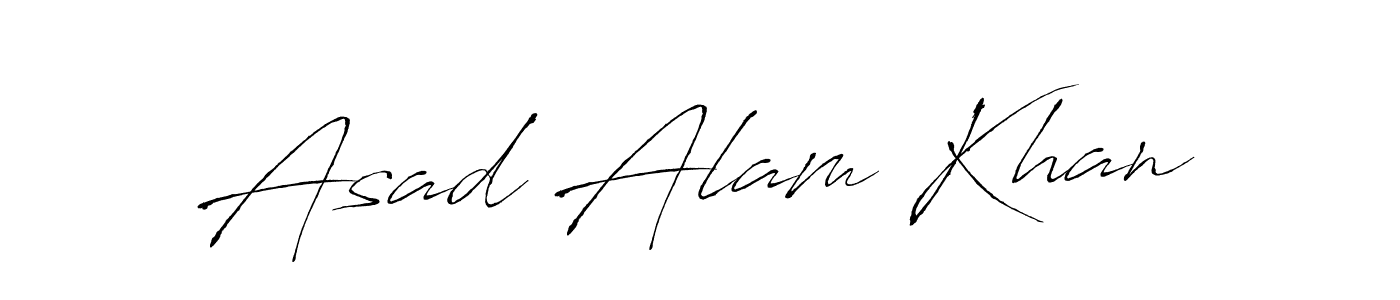 Similarly Antro_Vectra is the best handwritten signature design. Signature creator online .You can use it as an online autograph creator for name Asad Alam Khan. Asad Alam Khan signature style 6 images and pictures png