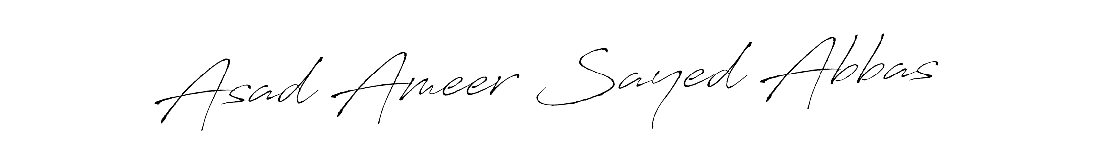 Also we have Asad Ameer Sayed Abbas name is the best signature style. Create professional handwritten signature collection using Antro_Vectra autograph style. Asad Ameer Sayed Abbas signature style 6 images and pictures png