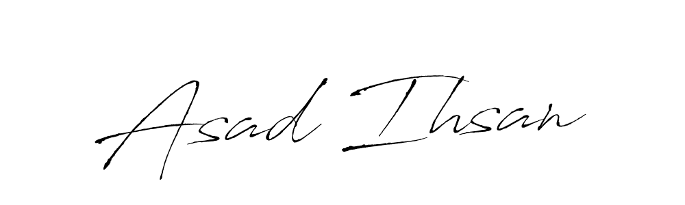 How to make Asad Ihsan signature? Antro_Vectra is a professional autograph style. Create handwritten signature for Asad Ihsan name. Asad Ihsan signature style 6 images and pictures png